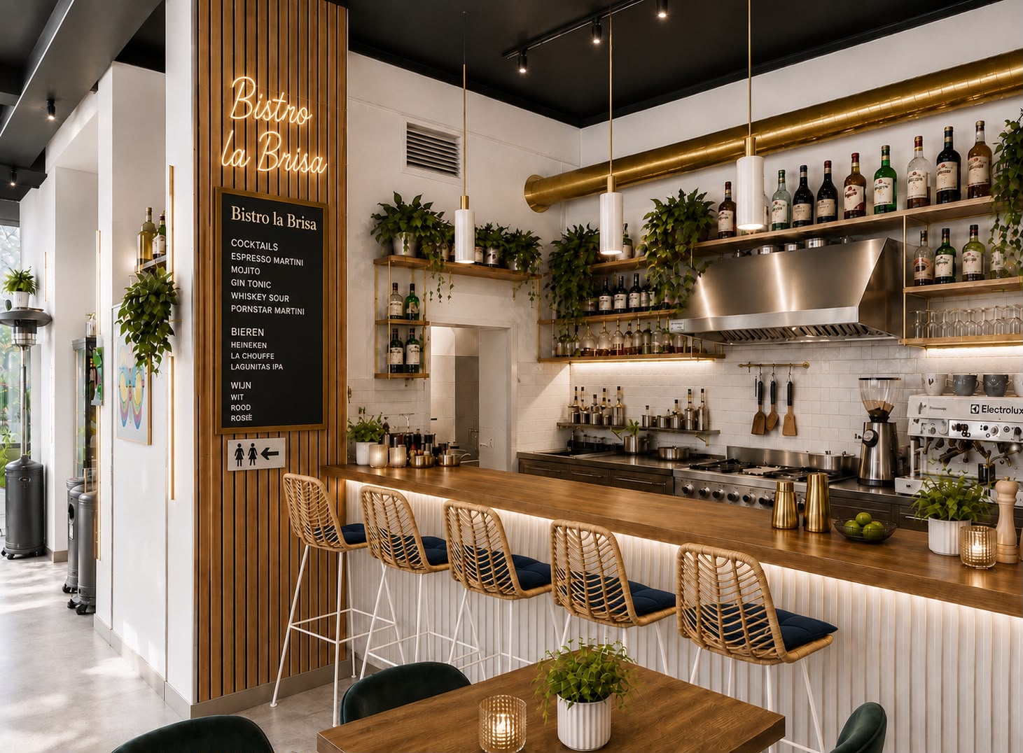 Gedekte tafel bij restaurant la Brisa in Albir